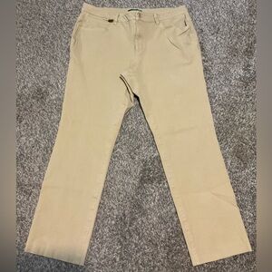 Lauren Ralph Lauren Khaki Straight Leg Stretch Chino Pant 14